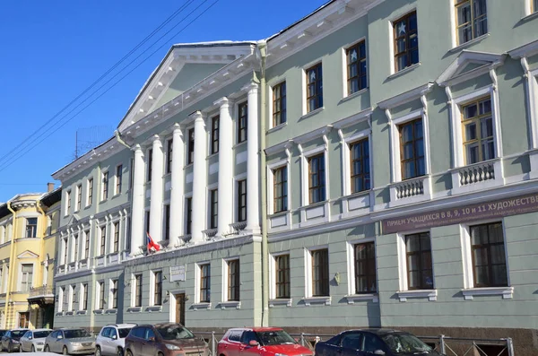 Petersburg Russia February 2018 House Pashkov Levashov Mansion Built 1836 — стоковое фото