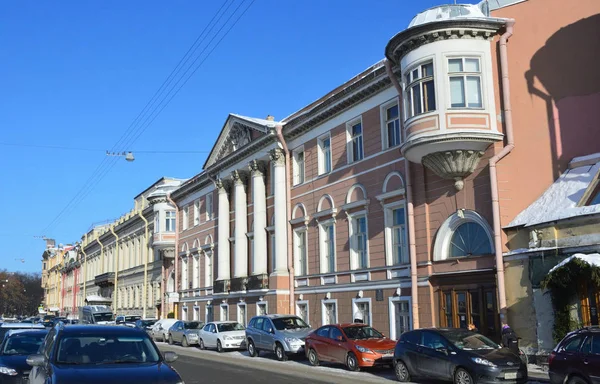 Petersburg Russia February 2018 Cars House Pashkov Mansion Levashov 1836 — Stock Photo, Image