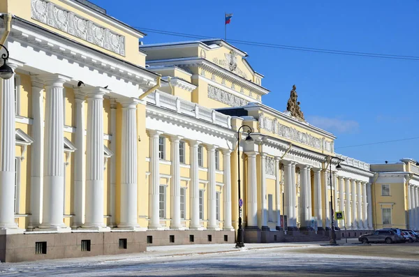 Petersburg Rosja Lutego 2018 Muzeum Rosyjskie Sankt Petersburgu Zimie Słoneczny — Zdjęcie stockowe