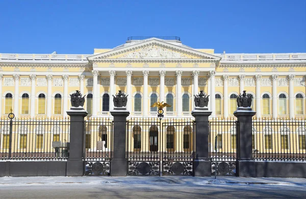 Petersburg Rosja Lutego 2018 Muzeum Rosyjskie Sankt Petersburgu Zimie — Zdjęcie stockowe