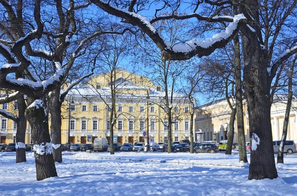 Petersburg Rusko Února 2018 Saint Petersburg Umění Náměstí Zimě — Stock fotografie