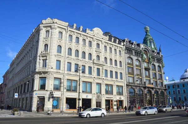 São Petersburgo Rússia Fevereiro 2018 Casa Rentável Gansen Construído 1873 — Fotografia de Stock
