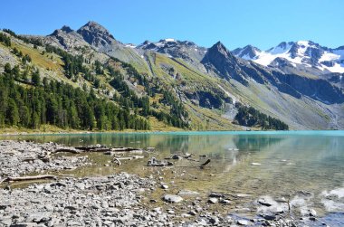 Rusya, Altay Cumhuriyeti, Ust-Koksinsky bölgesi, üst Multinskoye Gölü 