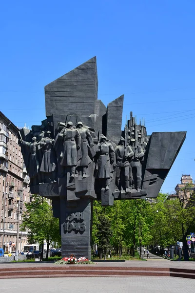 모스크바 러시아 2018 위대한 전쟁에서 사망한 프롤레타리아 지구의 민병대에 기념물 — 스톡 사진