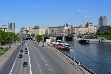 Moskova, Rusya, Mayıs, 08, 2018. Pier 