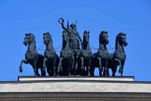 Moscou Russie Mai 2018 Arc Triomphe Sur Kutuzovsky Prospekt Moscou — Photo