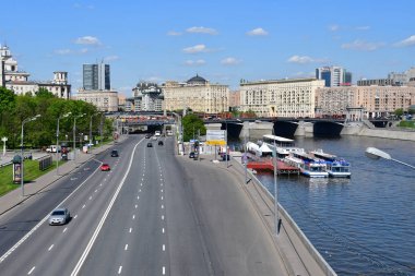 Moskova, Rusya, Mayıs, 08, 2018. Pier 