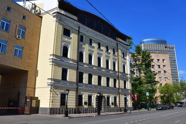 Moskau Russland Mai 2018 Haus Der Straße Pljuschtschicha Moskau Nischenhaus — Stockfoto