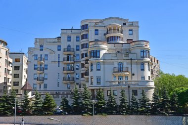 Moskova, Rusya, Mayıs, 08, 2018. 7 inci Rostovsky lane, evi 11, Moskova