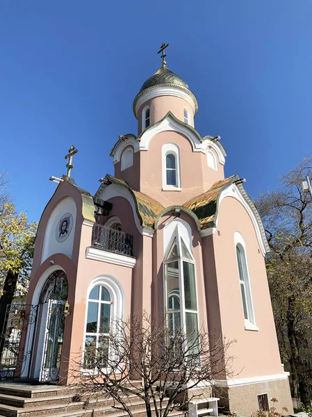 Cappella Nome Sant Andrea Sul Terrapieno Karabelnaya Vladivostok — Foto Stock