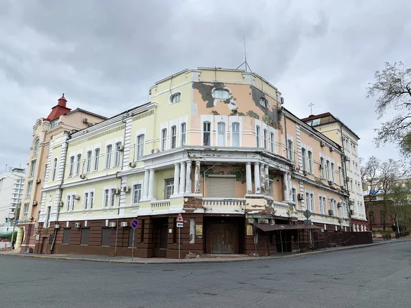 Vladivostok Rússia Outubro 2019 Edifício Histórico Endereço Peter Great Street — Fotografia de Stock