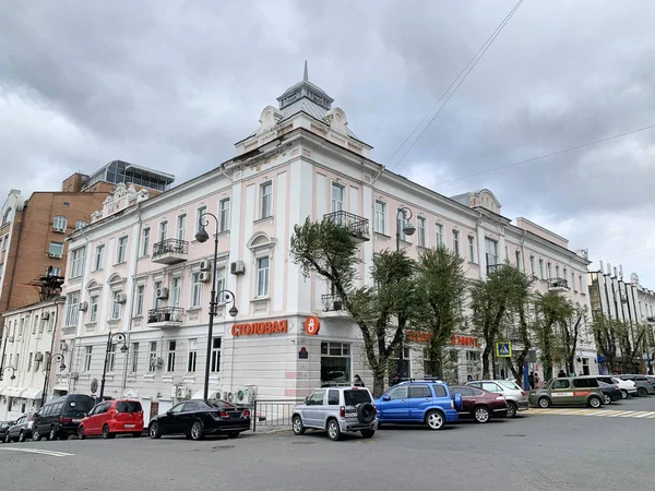 Wladiwostok Russland Oktober 2019 Ehemaliges Pazifik Hotel Und Theater Ende — Stockfoto
