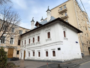 Chambers of G. Araslanov XVII century in Bryusov lane in autumn. Moscow. Russia