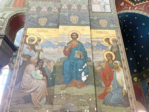 Neues Athos Abchasien August 2019 Neues Athos Kloster Abchasien Innenräume — Stockfoto