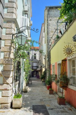 Budva, Karadağ, 22 Haziran 2015, Budva 'nın antik merkezi