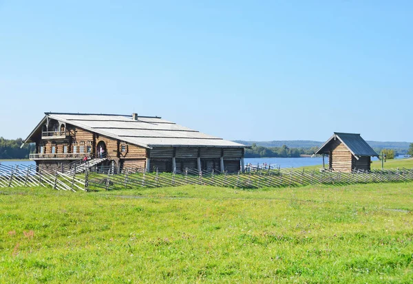 Kizhi Karelia Září 2015 Dům Nestora Oševněva Kiši Rusko Karelia — Stock fotografie