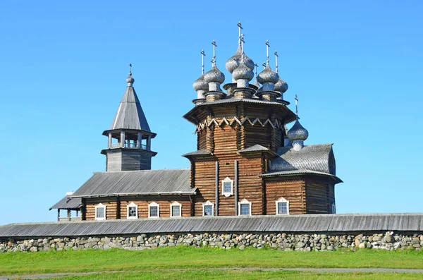 Karelia Rusya Kizhi Deki Antik Pokrovsky Katedrali — Stok fotoğraf