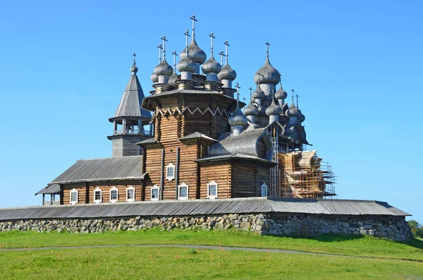 Church Transfiguration Preobrazhensky Cathedral Church Intercession Virgin Pokrovsky Cathedral Ancient — ストック写真