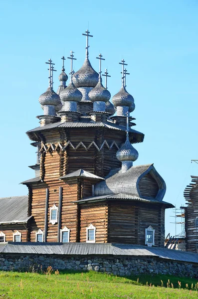 Karelia Russia Ancient Pokrovsky Cathedral Kizhi — Stock fotografie