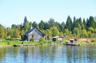 Rusya, Karelia. Kizhi adası, kırsal alan