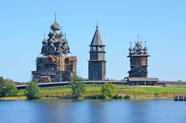 Kizhi Antiguo Otoño Día Soleado Rusia — Foto de Stock