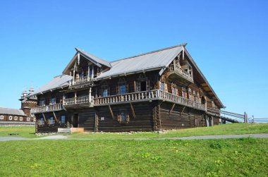 Kizhi, Karelia, Eylül 12, 2015. Kizhi 'deki Nestor Oşevnev' in evi. Rusya, Karelia