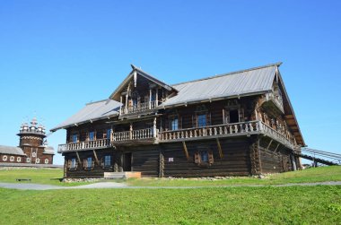 Kizhi, Karelia, Eylül 12, 2015. Kizhi 'deki Nestor Oşevnev' in evi. Rusya, Karelia