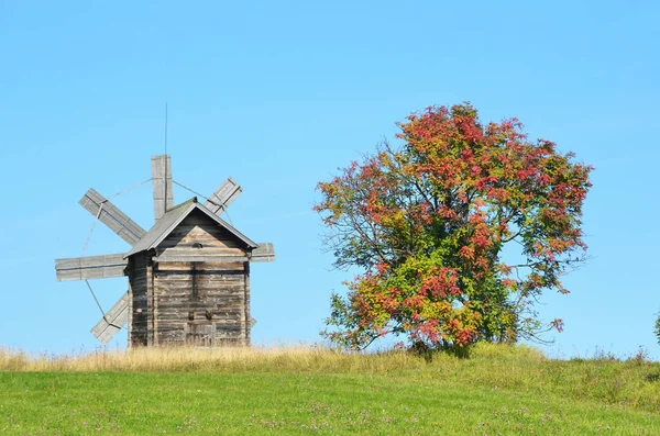 Windmill Village Volkostrov Built Peasant Bikanin 1928 Russia Karelia Kizhi — Stock Photo, Image