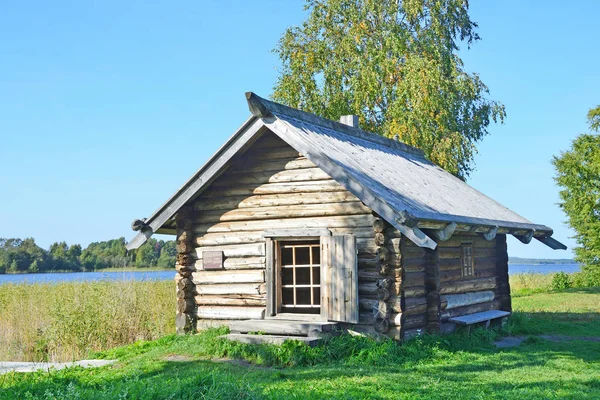Rusia Karelia Antiguo Baño Orilla Del Lago Onega Kizhi — Foto de Stock