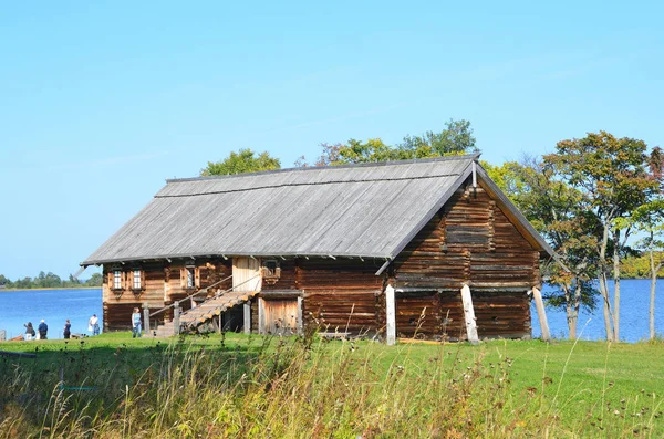 Kizhi Karelia Septiembre 2015 Casa Sergeyev Aldea Logmoruchey 1908 1910 — Foto de Stock