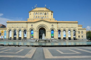 Erivan, Ermenistan, 06 Eylül 2014. Ermeni sahne: Ulusal Tarih Müzesi Ermenistan insanlar