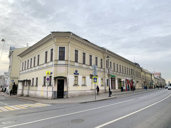 モスクワ ロシア 2019年12月21日 ポクロフカ通りA ウシャコフ トルジン ピコリ 1780年代初頭 1800年代初頭 の収益性の高い所有物 — ストック写真