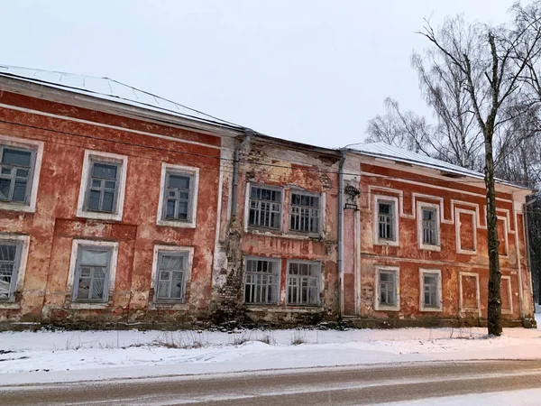 Ostashkov Russland Januar 2020 Altes Haus Entlang Der Straße Volodarsky — Stockfoto