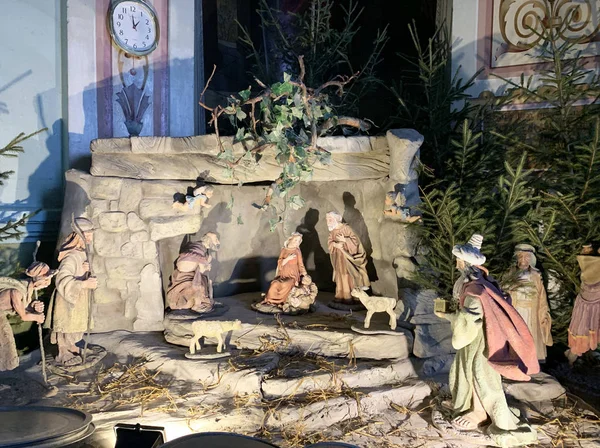 Kyshtym Russie Janvier 2020 Crèche Christ Dans Cathédrale Nativité Kyshtym — Photo