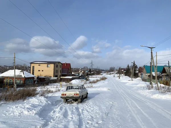 Кыштым Россия Февраля 2020 Автомобиль Лада Улице Юлии Ичевой Городе — стоковое фото