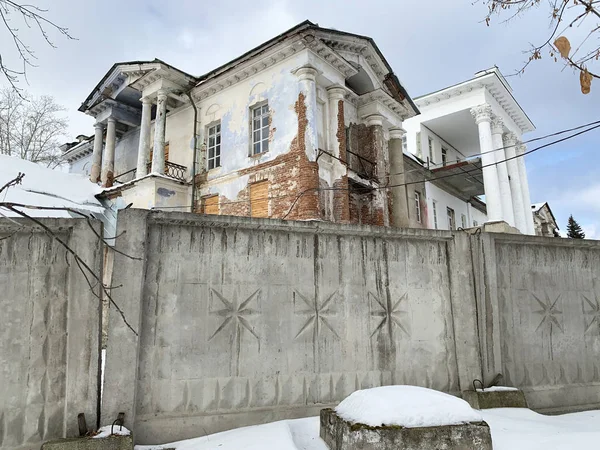 Monumento Colapso Propriedade Arquitetura Demidov Casa Branca Kyshtym Século Rússia — Fotografia de Stock