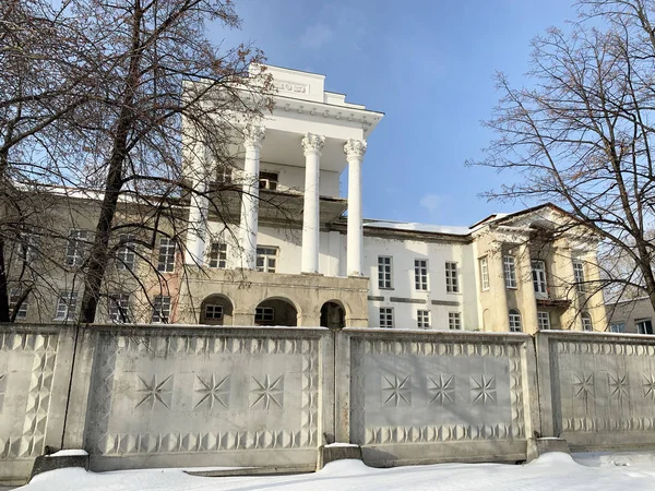Colapso Del Monumento Arquitectura Finca Demidov Casa Blanca Kyshtym Siglo —  Fotos de Stock
