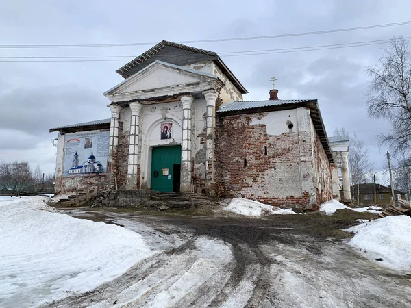 Kirillov Vologda Region Russia February 2020 古老的喀山斯基大教堂位于基里洛夫市的冬季 俄罗斯Vologda地区 — 图库照片