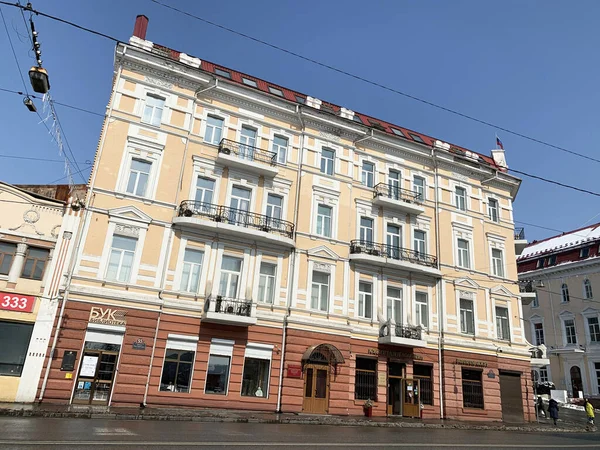 Vladivostok Rusland Februari 2020 Historisch Gebouw Shteinbakh Huis Gebouwd 1901 — Stockfoto