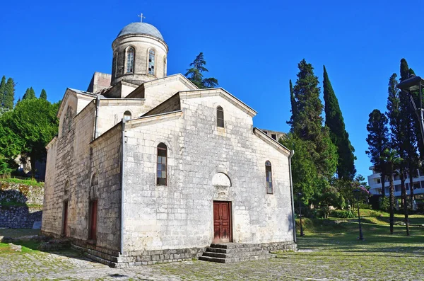 Sankt Simon Den Kananeiska Kyrkan Sommaren New Athos Abchazien — Stockfoto