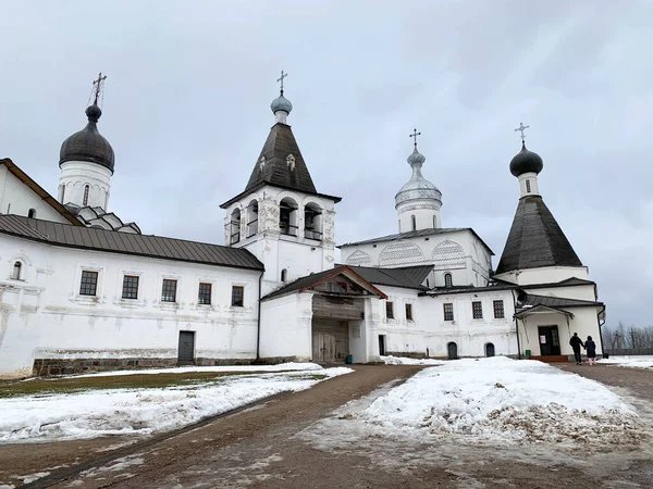 费拉彭托夫修道院在多云的冬日 俄罗斯Vologda地区 — 图库照片