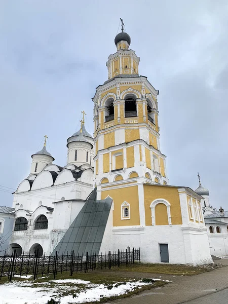 Ancient Spaso Prilutsky Monastery Vologda Early Spring Cloudy Day — Stock Photo, Image