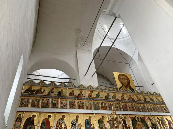 Vologda Russia Febbraio 2020 Iconostasi Del Tempio Superiore Della Cattedrale — Foto Stock