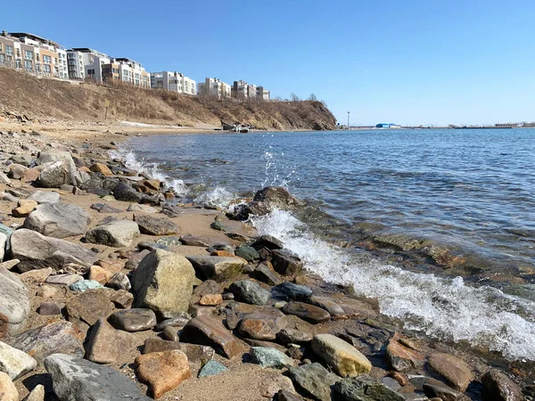 Vladivostok Patrokles Patrokl Bahía Bahía Ussuri Del Mar Japón Primavera — Foto de Stock