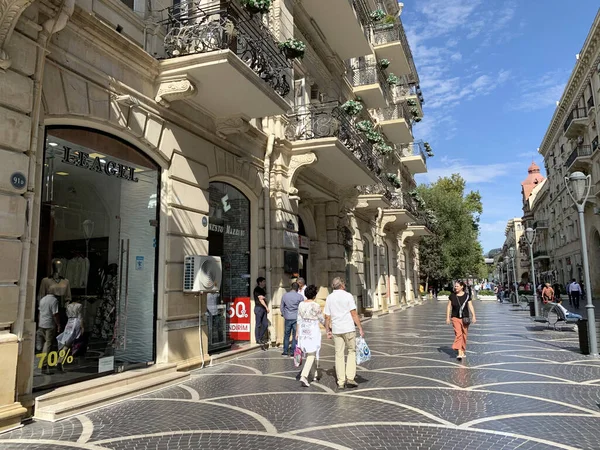 Bakú Azerbaiyán Septiembre 2019 Edificio Histórico Finales Del Siglo Xix — Foto de Stock