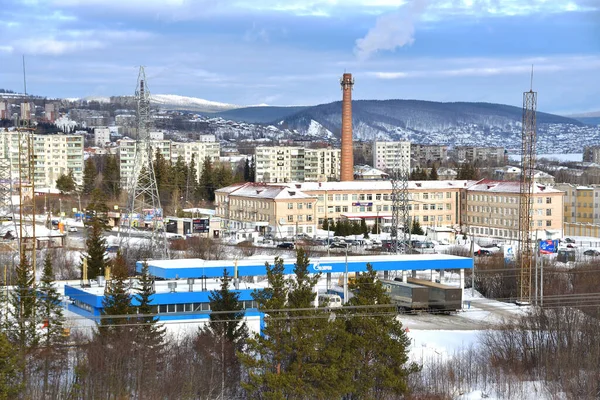 Zlatoust Cidade Inverno Dia Nublado Região Chelyabinsk Sul Ural — Fotografia de Stock