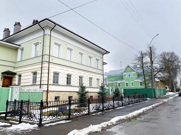 Vologda Russie Février 2020 Maison Numéro Sur Rue Pushkinskaya Dans — Photo