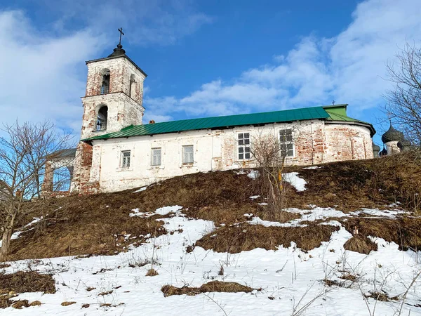 Kyrkan Introduktion Till Kyrkan Den Heligaste Theotokos Byn Goritsy Vologda — Stockfoto