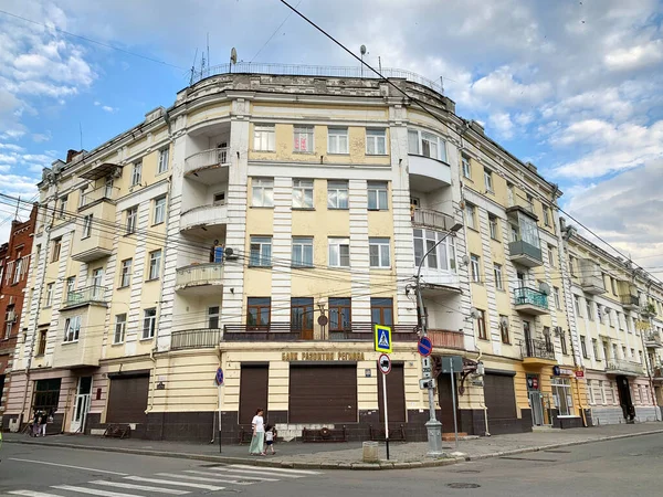 Vladikavkaz Russia June 2019 Residential Building Plant Glass Empties Architect — Stock Photo, Image