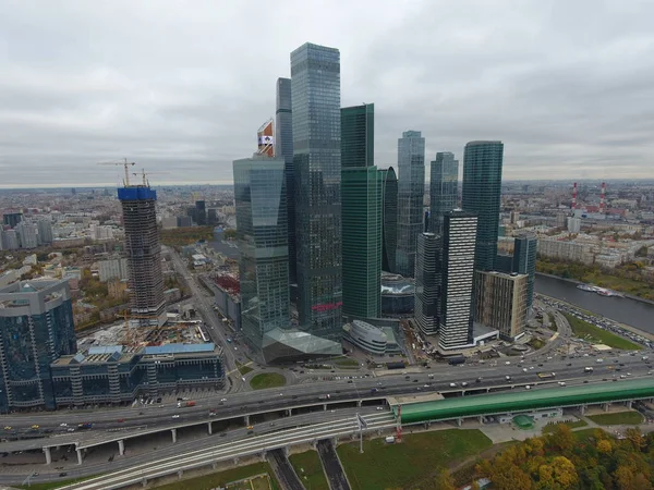 Москва Москва Сити Skyscraper Skyscraper — стоковое фото